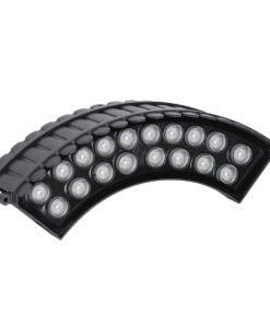 GloboStar® TREELIGHT-JINA 90695 Κυρτή Μπάρα Φωτισμού Wall Washer με Αντιθαμβωτική Γρίλια Ειδική για Φυτά – Δέντρα LED 18W 1530lm 10° DC 24V Αδιάβροχο IP67 L29 x W11 x H10.5cm RGBW DMX512 – Γκρι Ανθρακί – 3 Years Warranty