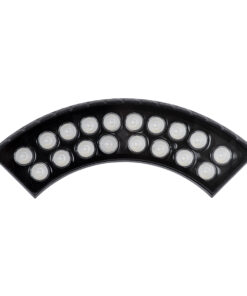 GloboStar® TREELIGHT-JINA 90695 Κυρτή Μπάρα Φωτισμού Wall Washer με Αντιθαμβωτική Γρίλια Ειδική για Φυτά – Δέντρα LED 18W 1530lm 10° DC 24V Αδιάβροχο IP67 L29 x W11 x H10.5cm RGBW DMX512 – Γκρι Ανθρακί – 3 Years Warranty