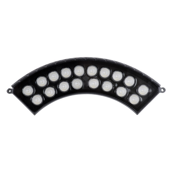 GloboStar® TREELIGHT-JINA 90695 Κυρτή Μπάρα Φωτισμού Wall Washer με Αντιθαμβωτική Γρίλια Ειδική για Φυτά – Δέντρα LED 18W 1530lm 10° DC 24V Αδιάβροχο IP67 L29 x W11 x H10.5cm RGBW DMX512 – Γκρι Ανθρακί – 3 Years Warranty