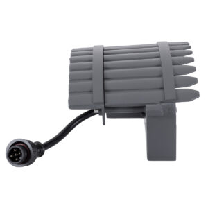 GloboStar® TREELIGHT-JINA 90695 Κυρτή Μπάρα Φωτισμού Wall Washer με Αντιθαμβωτική Γρίλια Ειδική για Φυτά – Δέντρα LED 18W 1530lm 10° DC 24V Αδιάβροχο IP67 L29 x W11 x H10.5cm RGBW DMX512 – Γκρι Ανθρακί – 3 Years Warranty
