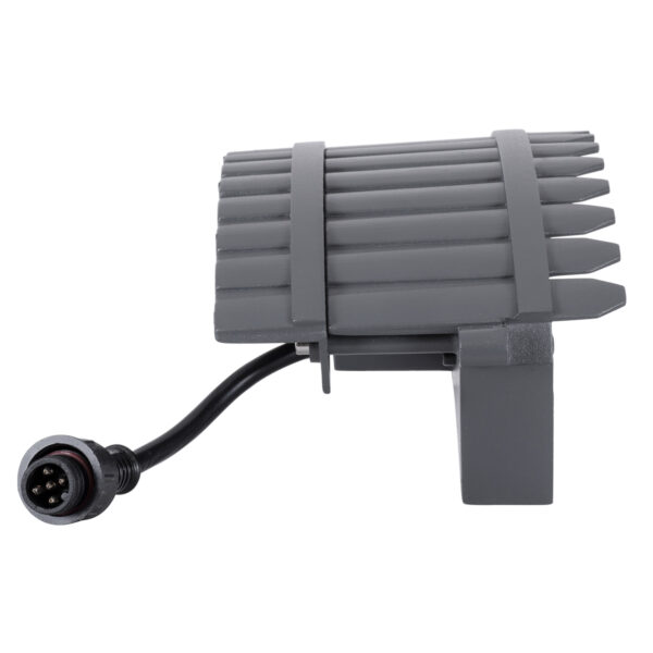 GloboStar® TREELIGHT-JINA 90695 Κυρτή Μπάρα Φωτισμού Wall Washer με Αντιθαμβωτική Γρίλια Ειδική για Φυτά – Δέντρα LED 18W 1530lm 10° DC 24V Αδιάβροχο IP67 L29 x W11 x H10.5cm RGBW DMX512 – Γκρι Ανθρακί – 3 Years Warranty