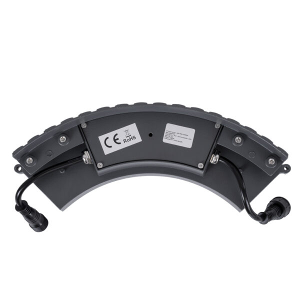 GloboStar® TREELIGHT-JINA 90695 Κυρτή Μπάρα Φωτισμού Wall Washer με Αντιθαμβωτική Γρίλια Ειδική για Φυτά – Δέντρα LED 18W 1530lm 10° DC 24V Αδιάβροχο IP67 L29 x W11 x H10.5cm RGBW DMX512 – Γκρι Ανθρακί – 3 Years Warranty