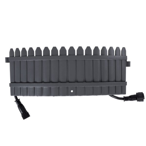GloboStar® TREELIGHT-JINA 90695 Κυρτή Μπάρα Φωτισμού Wall Washer με Αντιθαμβωτική Γρίλια Ειδική για Φυτά – Δέντρα LED 18W 1530lm 10° DC 24V Αδιάβροχο IP67 L29 x W11 x H10.5cm RGBW DMX512 – Γκρι Ανθρακί – 3 Years Warranty