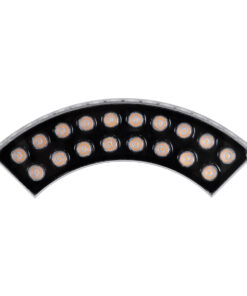 GloboStar® TREELIGHT-JINA 90697 Κυρτή Μπάρα Φωτισμού Wall Washer με Αντιθαμβωτική Γρίλια Ειδική για Φυτά – Δέντρα LED 18W 1530lm 10° DC 24V Αδιάβροχο IP67 L29 x W11 x H10.5cm Αρχιτεκτονικό Πορτοκαλί 2200K – Γκρι – 3 Χρόνια Εγγύηση