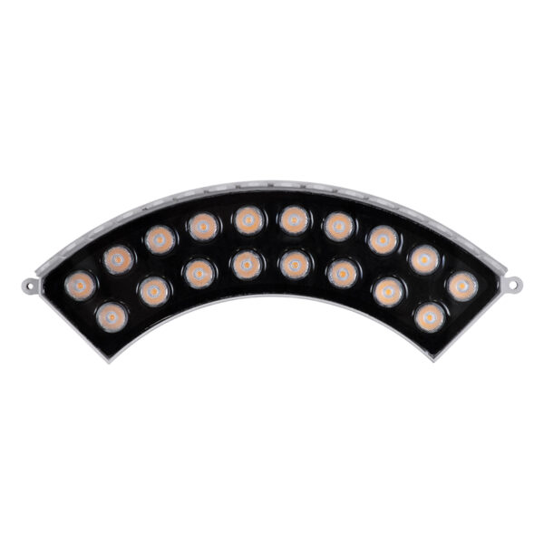 GloboStar® TREELIGHT-JINA 90697 Κυρτή Μπάρα Φωτισμού Wall Washer με Αντιθαμβωτική Γρίλια Ειδική για Φυτά – Δέντρα LED 18W 1530lm 10° DC 24V Αδιάβροχο IP67 L29 x W11 x H10.5cm Αρχιτεκτονικό Πορτοκαλί 2200K – Γκρι – 3 Χρόνια Εγγύηση