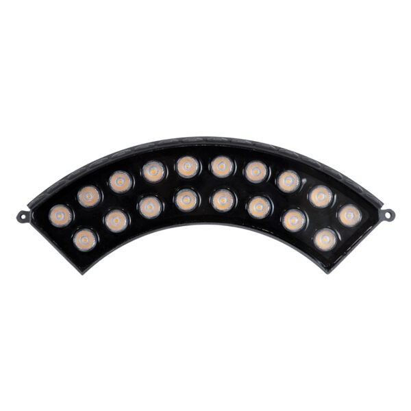 GloboStar® TREELIGHT-JINA 90698 Κυρτή Μπάρα Φωτισμού Wall Washer με Αντιθαμβωτική Γρίλια Ειδική για Φυτά – Δέντρα LED 18W 1530lm 10° DC 24V Αδιάβροχο IP67 Μ29 x Π11 x Υ10.5cm Αρχιτεκτονικό Πορτοκαλί 2200K – Γκρι Ανθρακί – 3 Χρόνια Εγγύηση