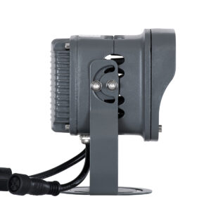 GloboStar® FLOOD-XENA 90699 Προβολέας Wall Washer με Αντιθαμβωτική Γρίλια για Φωτισμό Κτιρίων LED 24W 2040lm 10° DC 24V Αδιάβροχο IP65 L13 x W11 x H15cm RGBW DMX512 – Γκρι Ανθρακί – 3 Years Warranty