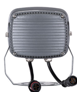 GloboStar® FLOOD-XENA 90699 Προβολέας Wall Washer με Αντιθαμβωτική Γρίλια για Φωτισμό Κτιρίων LED 24W 2040lm 10° DC 24V Αδιάβροχο IP65 L13 x W11 x H15cm RGBW DMX512 – Γκρι Ανθρακί – 3 Years Warranty