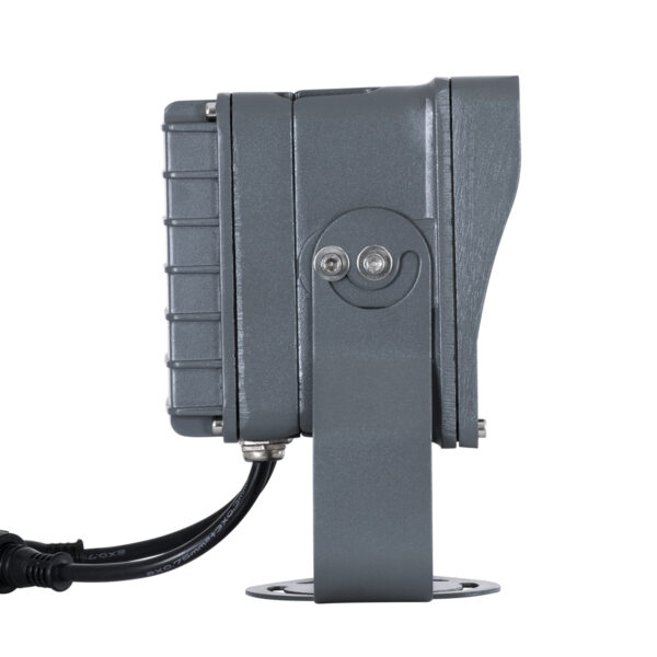 GloboStar® FLOOD-XENA 90700 Προβολέας Wall Washer με Αντιθαμβωτική Γρίλια για Φωτισμό Κτιρίων LED 48W 4080lm 10° DC 24V Αδιάβροχο IP65 L17.5 x W12.5 x H18cm RGBW DMX512 – Γκρι Ανθρακί – 3 Years Warranty
