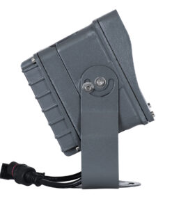 GloboStar® FLOOD-XENA 90700 Προβολέας Wall Washer με Αντιθαμβωτική Γρίλια για Φωτισμό Κτιρίων LED 48W 4080lm 10° DC 24V Αδιάβροχο IP65 L17.5 x W12.5 x H18cm RGBW DMX512 – Γκρι Ανθρακί – 3 Years Warranty