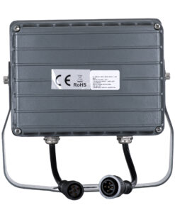 GloboStar® FLOOD-XENA 90700 Προβολέας Wall Washer με Αντιθαμβωτική Γρίλια για Φωτισμό Κτιρίων LED 48W 4080lm 10° DC 24V Αδιάβροχο IP65 L17.5 x W12.5 x H18cm RGBW DMX512 – Γκρι Ανθρακί – 3 Years Warranty