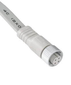 GloboStar® 90702 Ταχυσύνδεσμος Τροφοδοσίας Τύπου T IP65 – 2 Καλώδια +/- σε T DC Power Connector 4 PIN Male για Ένωση 4 PIN Female RGB+RGBW Digital Modules