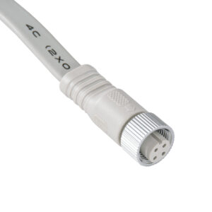 GloboStar® 90702 Ταχυσύνδεσμος Τροφοδοσίας Τύπου T IP65 – 2 Καλώδια +/- σε T DC Power Connector 4 PIN Male για Ένωση 4 PIN Female RGB+RGBW Digital Modules