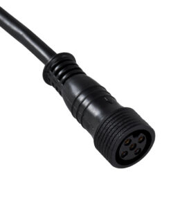 GloboStar® 90706 Ταχυσύνδεσμος Τροφοδοσίας για Wall Washer και Προβολείς IP65 – 5 Καλώδια +/- σε Power Connector 5 PIN Female για Πολύχρωμα RGB+RGBW