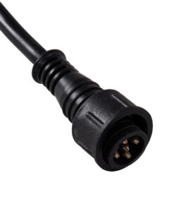 GloboStar® 90707 Ταχυσύνδεσμος Τροφοδοσίας T για Wall Washer και Προβολείς IP65 – 2 Καλώδια +/- σε Power Connector 5 PIN Female & Power Connector 5 PIN Male για Πολύχρωμα RGB+RGBW