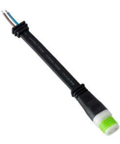 GloboStar® 90713 Ταχυσύνδεσμος Τροφοδοσίας για Wall Washer IP65 – 2 Καλώδια +/- σε Power Connector 2 PIN Male για Μονόχρωμα Wall Washer