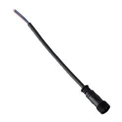 GloboStar® 90716 Ταχυσύνδεσμος Τροφοδοσίας για Wall Washer IP65 – 2 Καλώδια +/- σε Power Connector 2 PIN Female για Μονόχρωμα Wall Washer