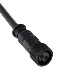 GloboStar® 90716 Ταχυσύνδεσμος Τροφοδοσίας για Wall Washer IP65 – 2 Καλώδια +/- σε Power Connector 2 PIN Female για Μονόχρωμα Wall Washer