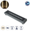GloboStar® WINDOW-RAFI 90728 Αρχιτεκτονικό Φωτιστικό Ανάδειξης Παραθύρων & Θυρών – Window & Door Light LED 18W 1710lm 8×180° DC 24V Αδιάβροχο IP67 Μ30.5 x Π6.7 x Υ4.5cm Φυσικό Λευκό 4500K – Γκρι Ανθρακί – 3 Χρόνια Εγγύηση