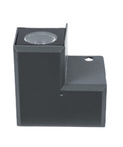 GloboStar® WALLLIGHT-DONA 90732 Αρχιτεκτονικό Επιτοίχιο Γωνιακό Φωτιστικό LED 10W 950lm 10° DC 24V Αδιάβροχο IP66 Μ8 x Π8 x Υ6cm Φυσικό Λευκό 4500K – Γκρι Ανθρακί – 3 Χρόνια Εγγύηση