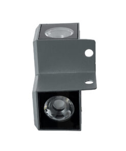 GloboStar® WALLLIGHT-DONA 90732 Αρχιτεκτονικό Επιτοίχιο Γωνιακό Φωτιστικό LED 10W 950lm 10° DC 24V Αδιάβροχο IP66 Μ8 x Π8 x Υ6cm Φυσικό Λευκό 4500K – Γκρι Ανθρακί – 3 Χρόνια Εγγύηση