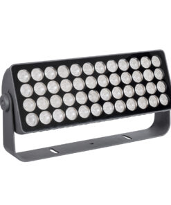 GLOBOSTAR® FLOOD-TURBO 90733 Προβολέας Wall Washer για Φωτισμό Κτιρίων LED 600W 33490lm 15° DC 24V Αδιάβροχο IP65 Μ50 x Π18.5 x Υ12.5cm Πολύχρωμο RGBW DMX512 – Γκρι Ανθρακί – 3 Χρόνια Εγγύηση