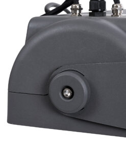 GLOBOSTAR® FLOOD-TURBO 90733 Προβολέας Wall Washer για Φωτισμό Κτιρίων LED 600W 33490lm 15° DC 24V Αδιάβροχο IP65 Μ50 x Π18.5 x Υ12.5cm Πολύχρωμο RGBW DMX512 – Γκρι Ανθρακί – 3 Χρόνια Εγγύηση