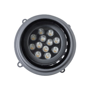 GloboStar® FLOOD-MILO 90734 Κινούμενος Προβολέας – Σποτ Φωτισμού Wall Washer για Φωτισμό Κτιρίων LED 12W 1080lm 10° AC 220-240V Αδιάβροχο IP67 Φ17 x Υ26cm Θερμό Λευκό 2700K – Γκρι Ανθρακί – 3 Χρόνια Εγγύηση