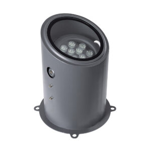 GloboStar® FLOOD-MILO 90735 Κινούμενος Προβολέας – Σποτ Φωτισμού Wall Washer για Φωτισμό Κτιρίων LED 12W 1140lm 10° AC 220-240V Αδιάβροχο IP67 Φ17 x Υ26cm Φυσικό Λευκό 4500K – Γκρι Ανθρακί – 3 Χρόνια Εγγύηση