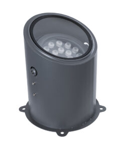 GloboStar® FLOOD-MILO 90739 Κινούμενος Προβολέας – Σποτ Φωτισμού Wall Washer για Φωτισμό Κτιρίων LED 24W 2040lm 10° DC 24V Αδιάβροχο IP67 Φ22 x Υ30cm RGBW DMX512 – Γκρι Ανθρακί – 3 Χρόνια Εγγύηση