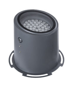 GloboStar® FLOOD-MILO 90741 Κινούμενος Προβολέας – Σποτ Φωτισμού Wall Washer για Φωτισμό Κτιρίων LED 48W 4560lm 10° AC 220-240V Αδιάβροχο IP67 Φ26 x Υ30cm Φυσικό Λευκό 4500K – Γκρι Ανθρακί – 3 Χρόνια Εγγύηση