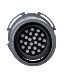 GloboStar® FLOOD-MILO 90742 Κινούμενος Προβολέας – Σποτ Φωτισμού Wall Washer για Φωτισμό Κτιρίων LED 48W 4080lm 10° DC 24V Αδιάβροχο IP67 Φ26 x Υ30cm RGBW DMX512 – Γκρι Ανθρακί – 3 Χρόνια Εγγύηση