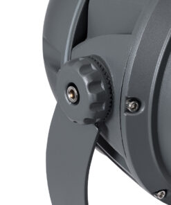 GloboStar® FLOOD-DIMO 90744 Προβολέας Wall Washer με Αντιθαμβωτική Γρίλια για Φωτισμό Κτιρίων LED 54W 5130lm 10° AC 220-240V Αδιάβροχο IP67 Μ26 x Π28 x Υ35cm Φυσικό Λευκό 4500K – Γκρι Ανθρακί – 3 Χρόνια Εγγύηση