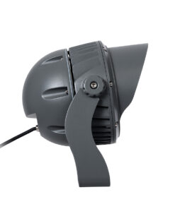 GloboStar® FLOOD-DIMO 90745 Προβολέας Wall Washer με Αντιθαμβωτική Γρίλια για Φωτισμό Κτιρίων LED 54W 4590lm 10° DC 24V Αδιάβροχο IP67 Μ26 x Π28 x Υ35cm RGBW DMX512 – Γκρι Ανθρακί – 3 Χρόνια Εγγύηση