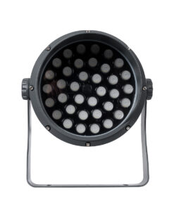 GloboStar® FLOOD-DIMO 90745 Προβολέας Wall Washer με Αντιθαμβωτική Γρίλια για Φωτισμό Κτιρίων LED 54W 4590lm 10° DC 24V Αδιάβροχο IP67 Μ26 x Π28 x Υ35cm RGBW DMX512 – Γκρι Ανθρακί – 3 Χρόνια Εγγύηση