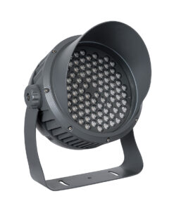 GloboStar® FLOOD-DIMO 90746 Προβολέας Wall Washer με Αντιθαμβωτική Γρίλια για Φωτισμό Κτιρίων LED 100W 9000lm 10° AC 220-240V Αδιάβροχο IP67 Μ34 x Π36 x Υ44cm Θερμό Λευκό 2700K – Γκρι Ανθρακί – 3 Χρόνια Εγγύηση