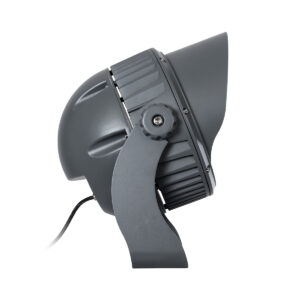 GloboStar® FLOOD-DIMO 90746 Προβολέας Wall Washer με Αντιθαμβωτική Γρίλια για Φωτισμό Κτιρίων LED 100W 9000lm 10° AC 220-240V Αδιάβροχο IP67 Μ34 x Π36 x Υ44cm Θερμό Λευκό 2700K – Γκρι Ανθρακί – 3 Χρόνια Εγγύηση