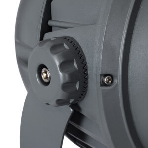 GloboStar® FLOOD-DIMO 90748 Προβολέας Wall Washer με Αντιθαμβωτική Γρίλια για Φωτισμό Κτιρίων LED 100W 8500lm 10° DC 24V Αδιάβροχο IP67 Μ34 x Π36 x Υ44cm RGBW DMX512 – Γκρι Ανθρακί – 3 Χρόνια Εγγύηση