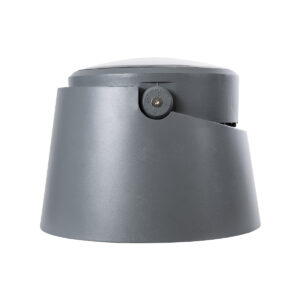 GloboStar® FLOOD-RANA 90751 Κινούμενος Προβολέας – Σποτ Φωτισμού Wall Washer για Φωτισμό Κτιρίων LED 36W 3060lm 5° DC 24V Αδιάβροχο IP67 Φ26 x Υ18cm RGBW DMX512 – Γκρι Ανθρακί – 3 Χρόνια Εγγύηση