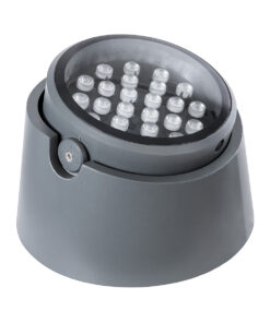 GloboStar® FLOOD-RANA 90752 Κινούμενος Προβολέας – Σποτ Φωτισμού Wall Washer για Φωτισμό Κτιρίων LED 60W 5100lm 5° DC 24V Αδιάβροχο IP67 Φ30 x Υ20cm RGBW DMX512 – Γκρι Ανθρακί – 3 Χρόνια Εγγύηση