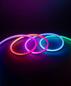 GloboStar® NEONIO 90755 Digital Pixel Addressable Neon Strip – Ψηφιακή Ταινία Neon Flex LED SMD 5050 14.4W/m 60LED/m 20PIXEL/m SPI/TTL Protocol IC SM16703P/WS2811/WS2812 864lm/m 180° DC 12V Αδιάβροχη IP67 Πολύχρωμη RGB – Λευκό Σώμα – Μ1000 x Π1 x Υ2.3cm – Συσκευασία 10 Μέτρων – 2 Χρόνια Εγγύηση