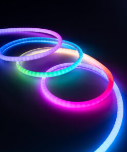 GloboStar® NEONIO 90756 Digital Pixel Addressable Neon Strip – Ψηφιακή Ταινία Neon Flex LED SMD 5050 14.4W/m 60LED/m 20PIXEL/m SPI/TTL Protocol IC SM16703P/WS2811/WS2812 864lm/m 360° DC 12V Αδιάβροχη IP67 Πολύχρωμη RGB – Λευκό Σώμα – Μ1000 x Π2 x Υ2cm – Συσκευασία 10 Μέτρων – 2 Χρόνια Εγγύηση