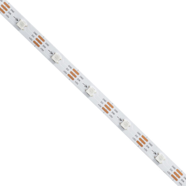 GloboStar® DIGISTRIP 90758 Set Digital Pixel Addressable Strip – Σετ Ψηφιακής Ταινίας 5 Μέτρων με Ψηφιακό Controller & Ασύρματο Χειριστήριο RF & WiFi Mobile APP – LED SMD 5050 36W/5m 150LED/5m 150PIXEL/5m SPI/TTL Protocol 2880lm/m 120° DC 5V με USB 2.0 & WiFi Mobile APP IP20 Πολύχρωμα RGB – Dimmable – Λευκό Σώμα – Μ500 x Π1 x Υ0.2cm – Συσκευασία 5 Μέτρων – 2 Χρόνια Εγγύηση