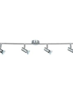 InLight Επιτοίχιο σποτ από μέταλλο σε νίκελ ματ απόχρωση 4XGU10 D:80cm (9076-4Φ-Νίκελ Ματ)