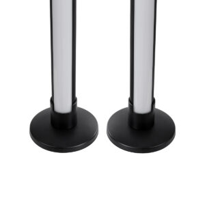 GloboStar® DIGICOLUMN 90760 Σετ 2 Μοντέρνα Επιτραπέζια Φωτιστικά Γραφείου Digital Pixel Symphony Bars LED 16W 1280lm 180° DC 5V με USB 2.0 IP20 – Εναλλαγή Φωτισμού μέσω Τηλεχειριστηρίου – Πολύχρωμα RGB – Dimmable – Μαύρο – Φ3 x Υ45cm – Συσκευασία 2 Τεμαχίων – 2 Χρόνια Εγγύηση