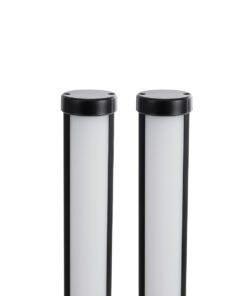 GloboStar® DIGICOLUMN 90760 Σετ 2 Μοντέρνα Επιτραπέζια Φωτιστικά Γραφείου Digital Pixel Symphony Bars LED 16W 1280lm 180° DC 5V με USB 2.0 IP20 – Εναλλαγή Φωτισμού μέσω Τηλεχειριστηρίου – Πολύχρωμα RGB – Dimmable – Μαύρο – Φ3 x Υ45cm – Συσκευασία 2 Τεμαχίων – 2 Χρόνια Εγγύηση