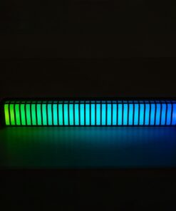 GloboStar® DIGICOLUMN 90761 Μοντέρνο Επιτραπέζιο Φωτιστικό Γραφείου WiFi Digital Pixel Rhythm Music Bar LED 8W 640lm 90° DC 5V με USB 2.0 & WiFi Mobile APP IP20 – Εναλλαγή Φωτισμού μέσω WiFi Εφαρμογής – Πολύχρωμο RGB – Dimmable – Μαύρο – Μ2.3 x Π2.5 x Υ19cm – 2 Χρόνια Εγγύηση