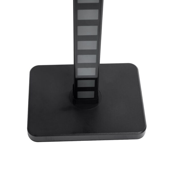 GloboStar® DIGICOLUMN 90762 Μοντέρνο Επιδαπέδιο Φωτιστικό Γραφείου Digital Pixel Rhythm Music Bar LED 12W 960lm 90° DC 5V με USB 2.0 IP20 – Εναλλαγή Φωτισμού μέσω Τηλεχειριστηρίου – Πολύχρωμο RGB – Dimmable – Μαύρο – Μ3.4 x Π2.5 x Υ122cm – 2 Χρόνια Εγγύηση