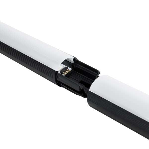 GloboStar® DIGICOLUMN 90763 Μοντέρνο Επιδαπέδιο Φωτιστικό Γραφείου Digital Pixel Symphony Bar LED 16W 1280lm 180° DC 5V με USB 2.0 IP20 – Εναλλαγή Φωτισμού μέσω Τηλεχειριστηρίου – Πολύχρωμα RGB – Dimmable – Μαύρο – Φ3 x Υ165cm – 2 Χρόνια Εγγύηση