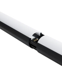 GloboStar® DIGICOLUMN 90763 Μοντέρνο Επιδαπέδιο Φωτιστικό Γραφείου Digital Pixel Symphony Bar LED 16W 1280lm 180° DC 5V με USB 2.0 IP20 – Εναλλαγή Φωτισμού μέσω Τηλεχειριστηρίου – Πολύχρωμα RGB – Dimmable – Μαύρο – Φ3 x Υ165cm – 2 Χρόνια Εγγύηση